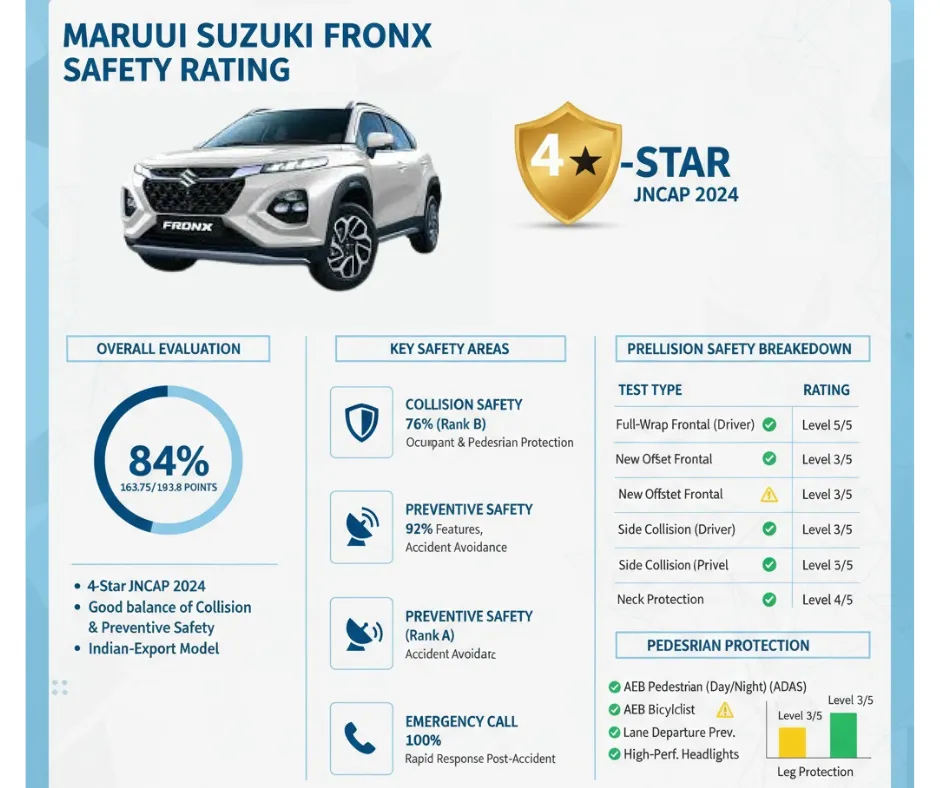 Fronx Safety Rating